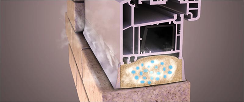 Паропроницаемый наружный слой монтажного шва Паропроницаемый наружный слой монтажного шва